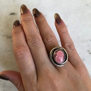 Raspberry Rhodonite Sterling Silver Ring